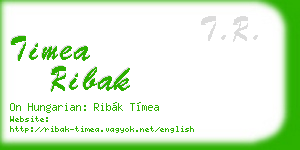 timea ribak business card